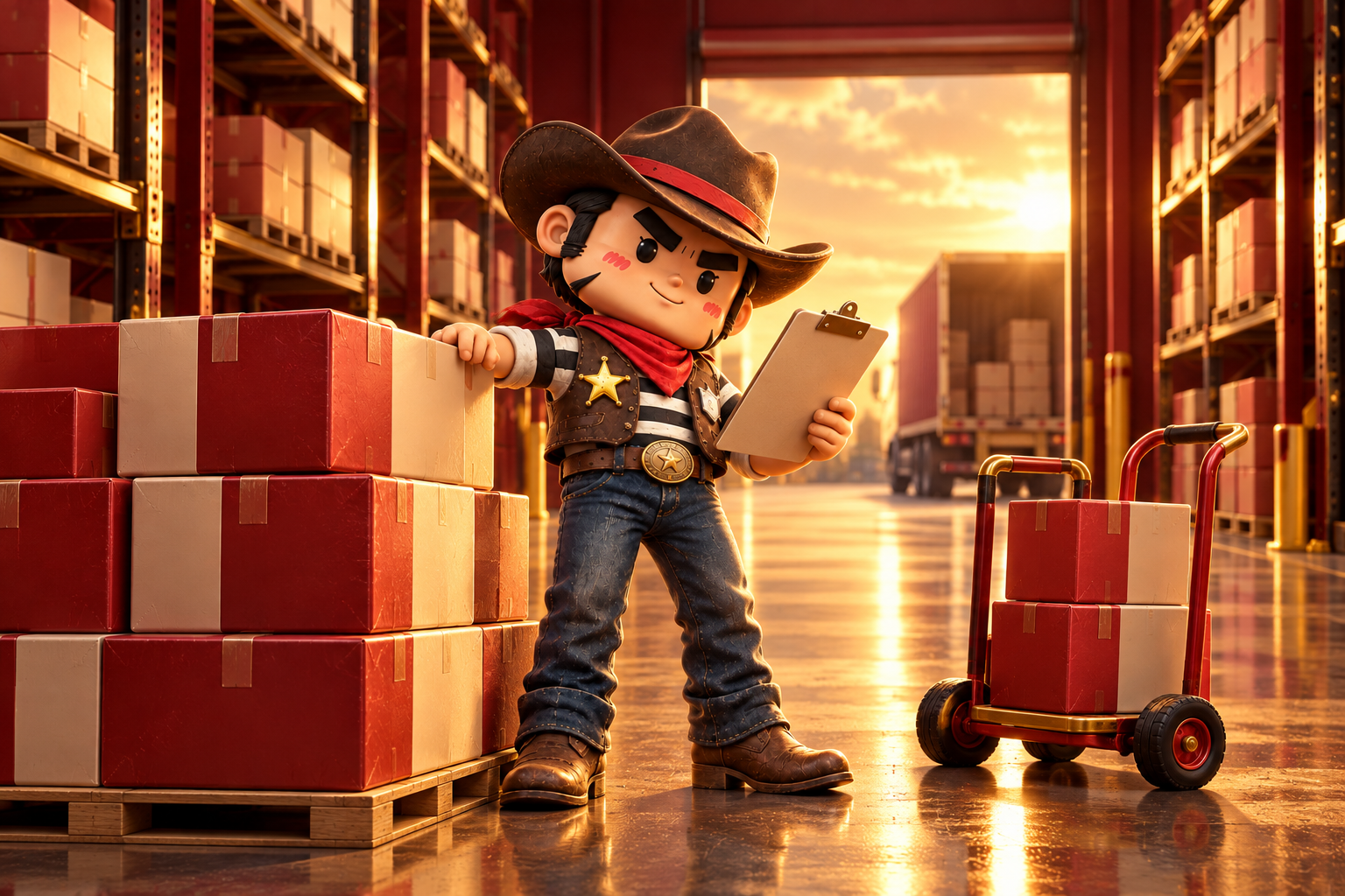 Hunter checking a wholesale dispatch plan