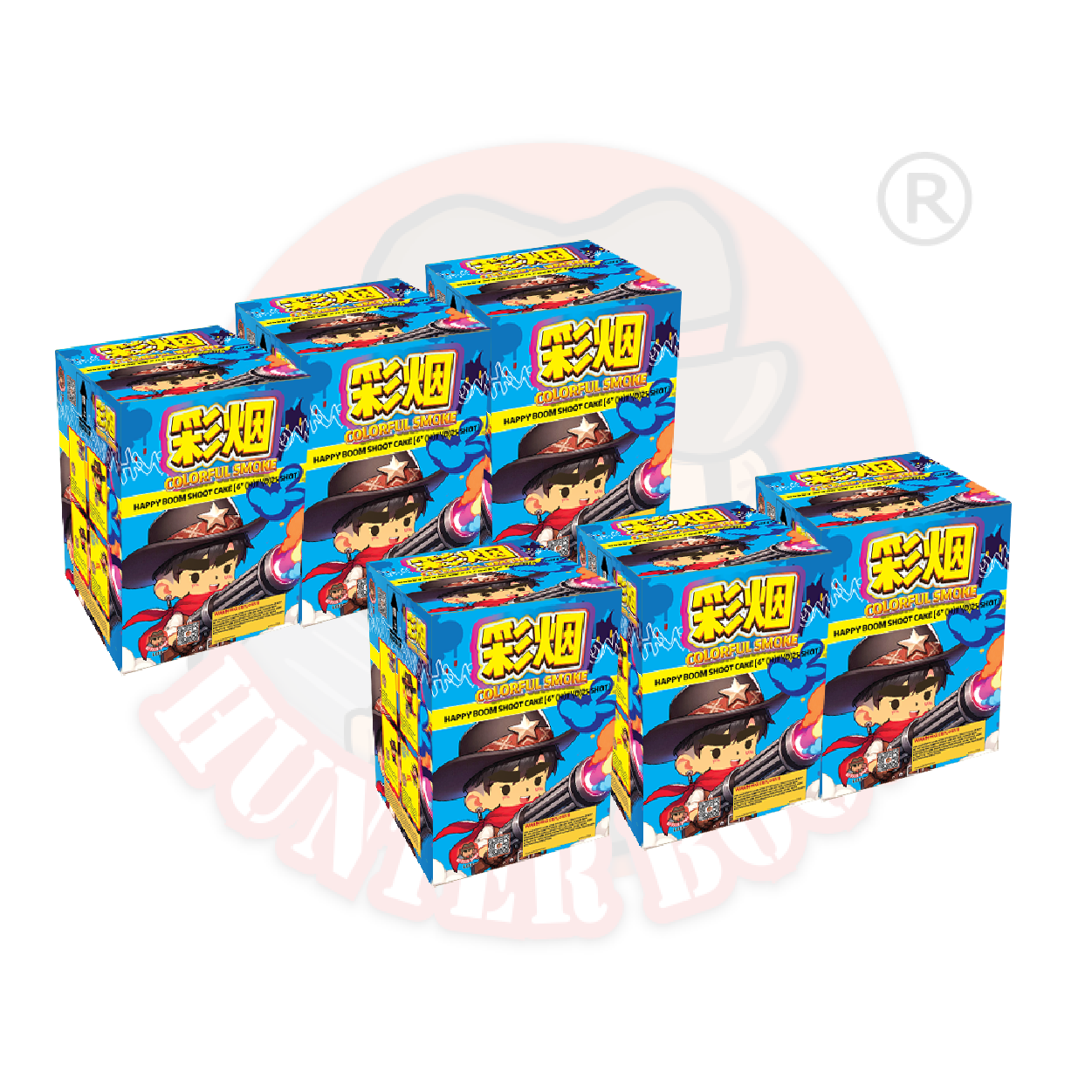 25发彩烟日景 - 蓝色 25 SHOOT CAKE COLOUR - BLUE